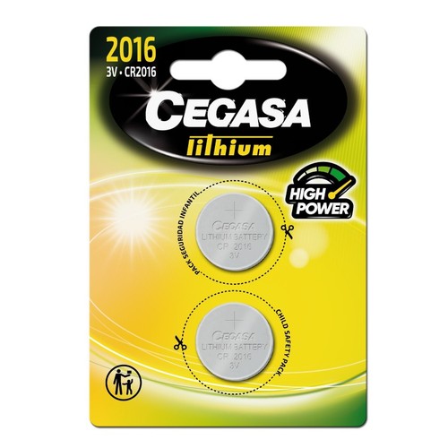 CEGASA Pila mini Liti CR2016 3v