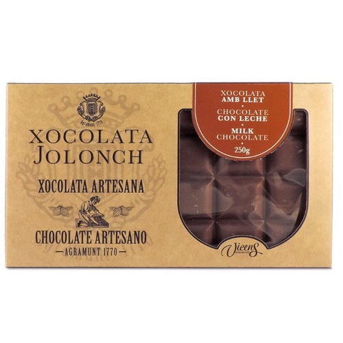 VICENS Xocolata amb llet Jolonch Km0