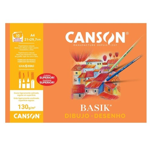 CANSON Làmines de dibuix A4 10 fulls