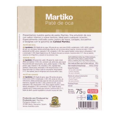 MARTIKO Paté d'oca superior