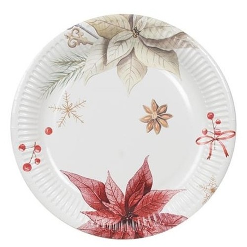 WINTER Plats cartró rose 23cm