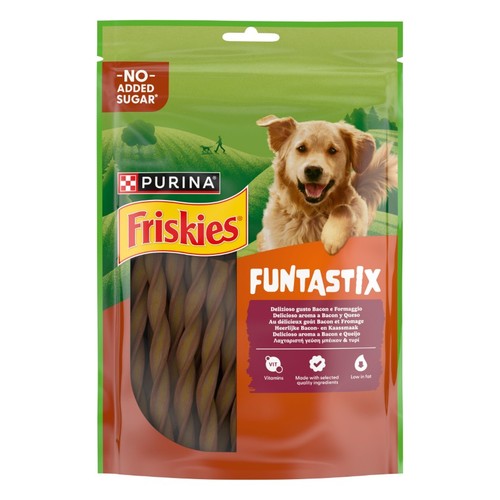 FRISKIES Snack de bacó i formatge per a gos adult