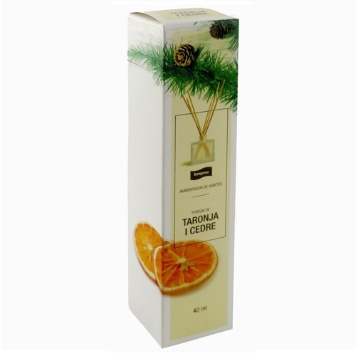 BONPREU Ambientador varetes perfum taronja i cedre