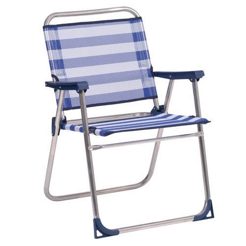 ALCO Cadira de platja plegable de ratlles