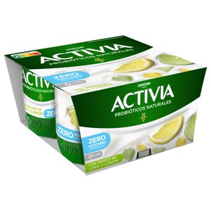 ACTIVIA Iogurt amb llima i llimona 0%