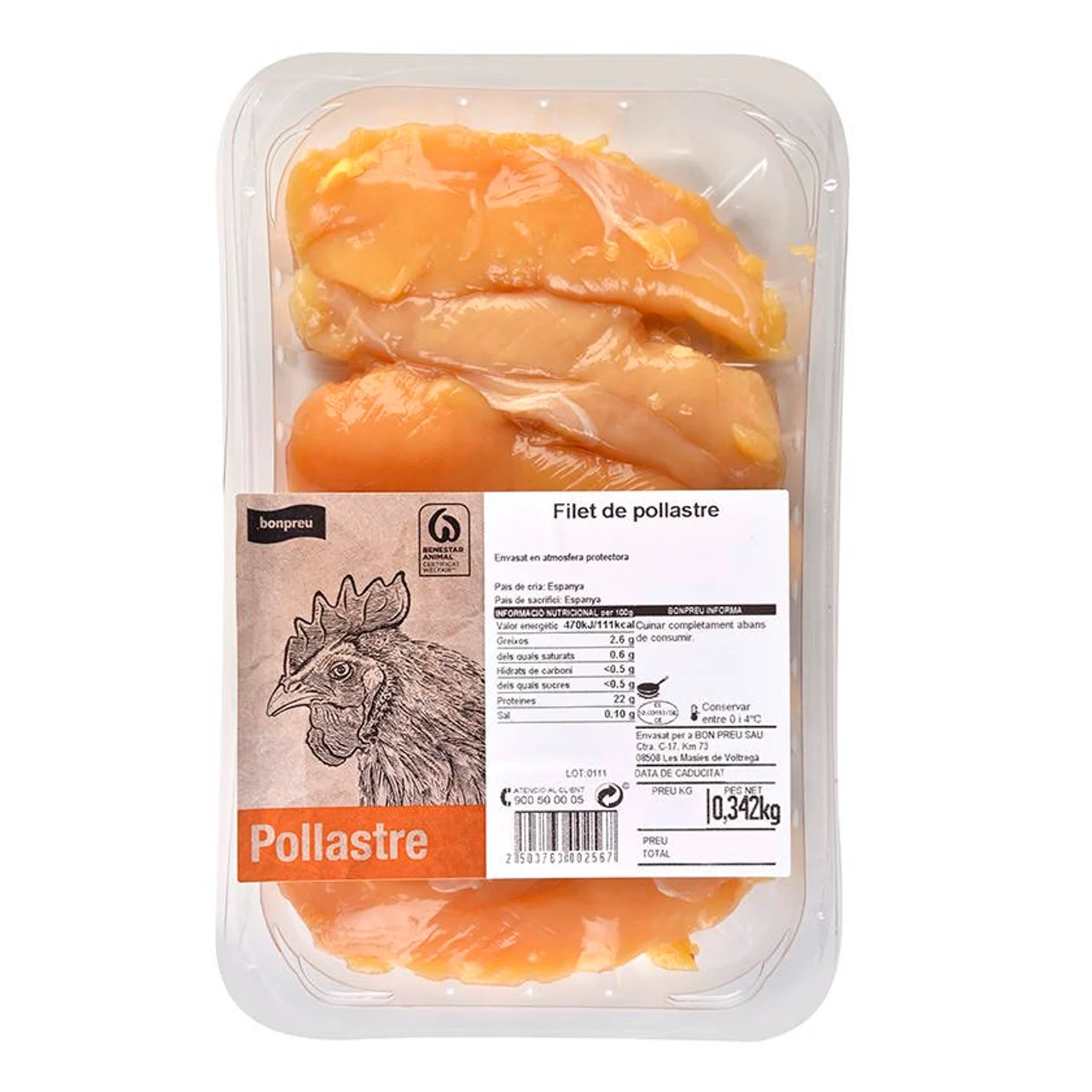BONPREU Filete de pollo