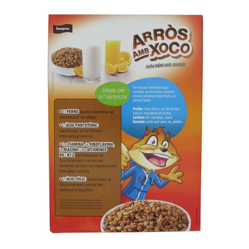 BONPREU Cereals arròs amb xocolata