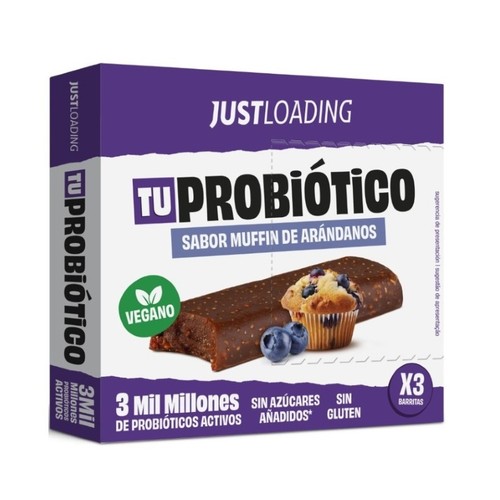 JUST LOADING Barreta probiòtica gust de muffin de nabius