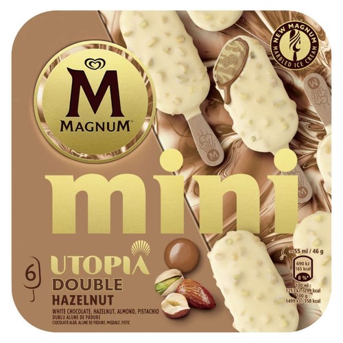 MAGNUM Gelat mini doble avellana Utopia