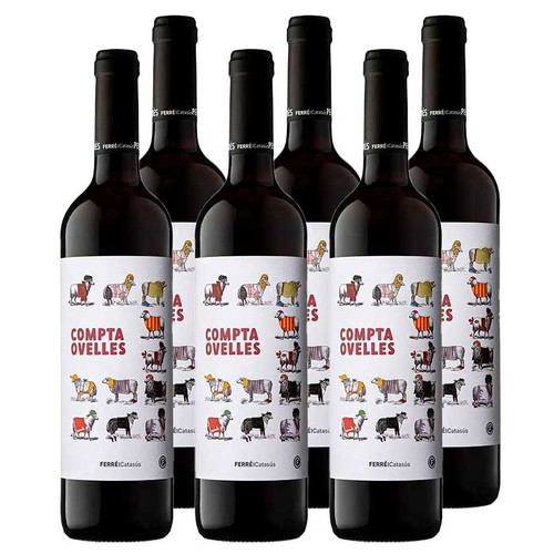 COMPTA OVELLES Caixa de vi negre DO Penedès ecològic  Km0