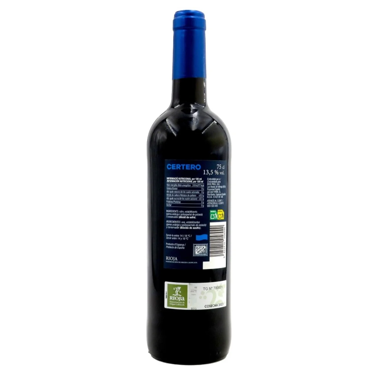 Vino tinto DO Rioja