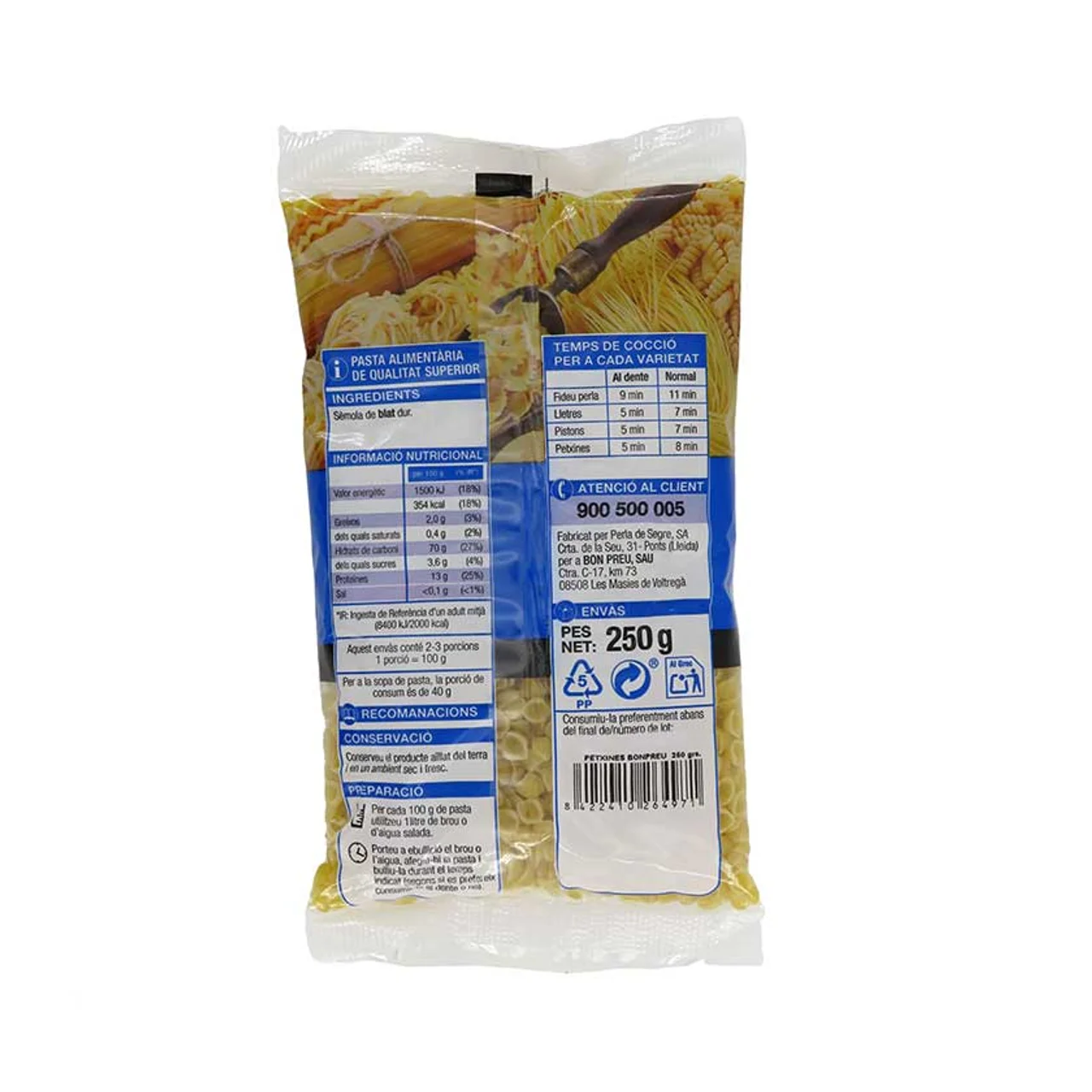 BONPREU Pasta conchas Km0