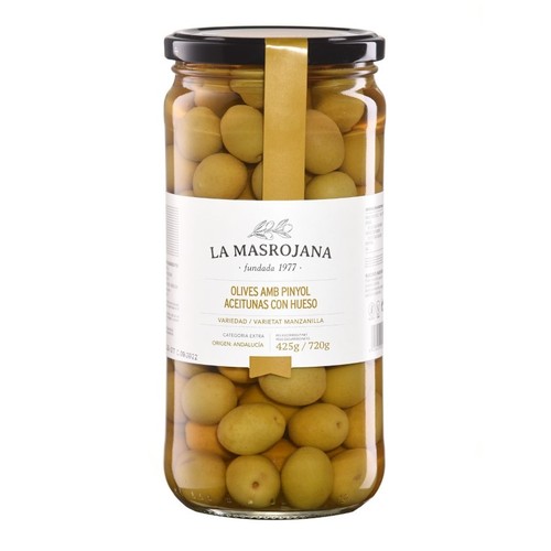 LA MASROJANA Olives mançanenca amb pinyol Km0