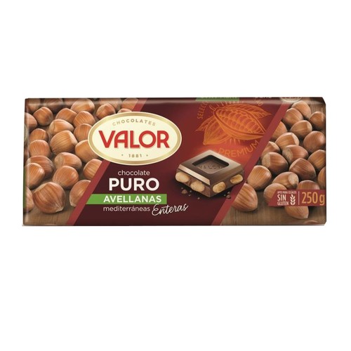 VALOR Xocolata pura amb avellanes