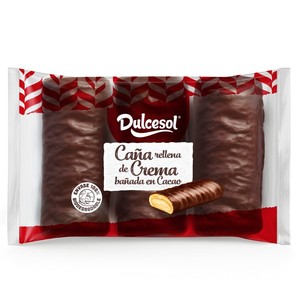 Imagen de DULCESOL Canya farcida de crema de xocolata