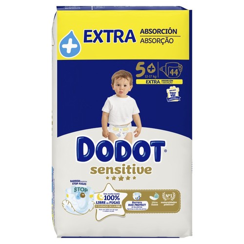 DODOT SENSITIVE Bolquers T4 (10-15 kg) Extra