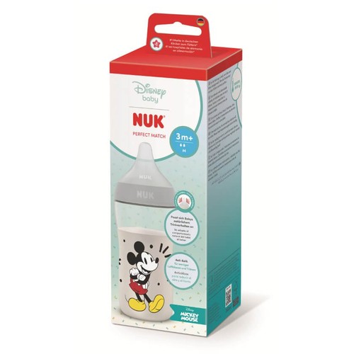 NUK Biberó amb tetina de silicona M + 3 mesos