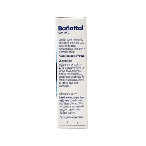 BAÑOFTAL Lubricant d'ulls multidosi 0,4%