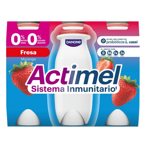 Leche desnatada sin lactosa en cartón