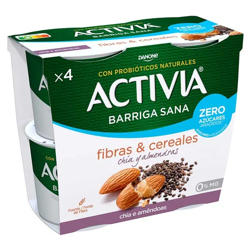 Yogur con cereales 0%