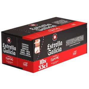 Imagen de ESTRELLA GALICIA Cerveza especial 10 x 33 cl en llauna