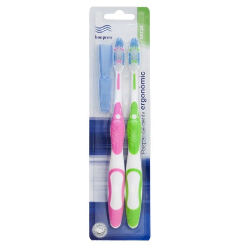 BONPREU Raspall de dents ergonòmic mitjà
