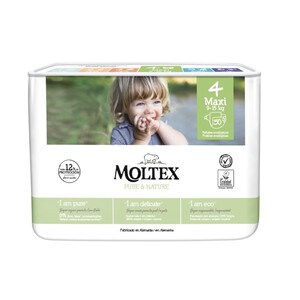 Imagen de MOLTEX Bolquers T4 (9-15 kg) ecològics Pure&Nature