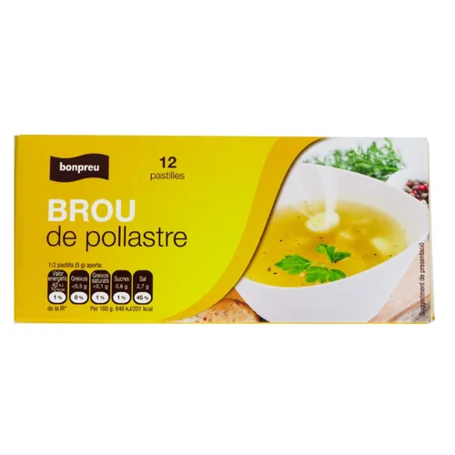 BONPREU Caldo de pescado y marisco en pastillas