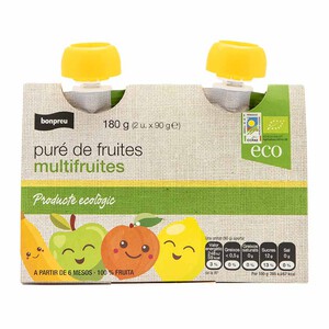 BONPREU Puré de fruites multifruites ecològic