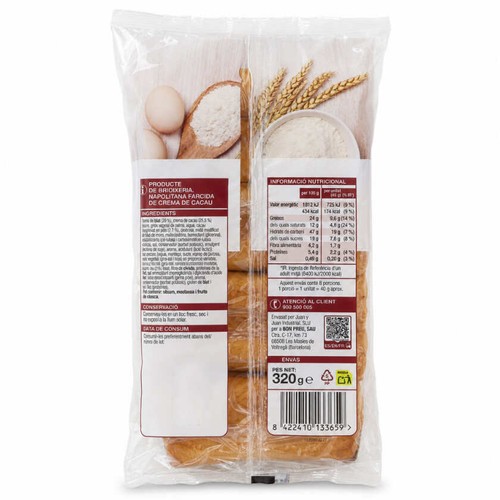 BONPREU Napolitana amb cacau