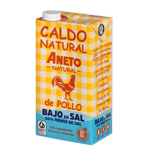 ANETO Brou de pollastre baix en sal