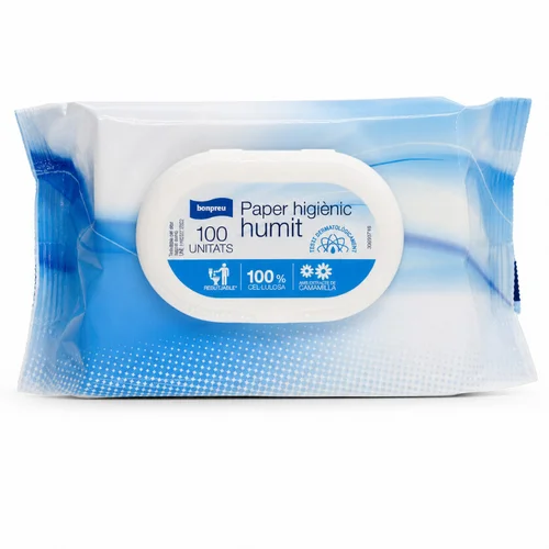 BONPREU Papel higiénico húmedo 15 unidades