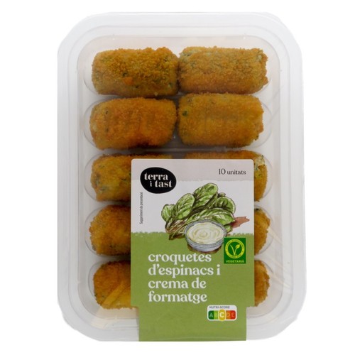 TERRA I TAST Croquetes d'espinacs i crema de formatge
