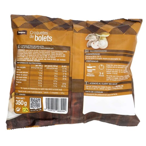 BONPREU Croquetes de bolets