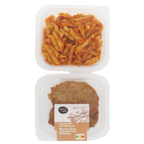 TERRA I TAST Macarrons a la bolonyesa i llibrets de llom