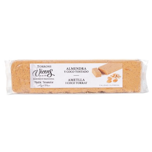 VICENS Torró d'ametlla amb coco torrat