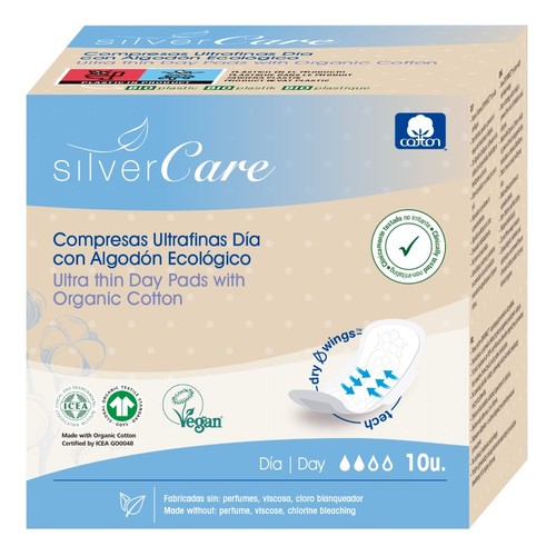 SILVER CARE Compresa ecològica ultrafina de dia