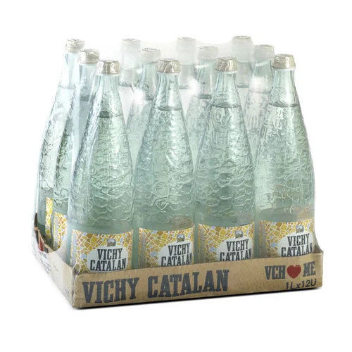 Agua mineral con gas 1 L