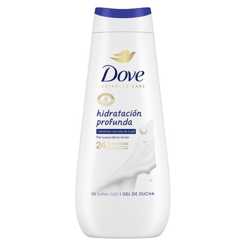 DOVE ADVANCED CARE Gel de bany hidratació profunda