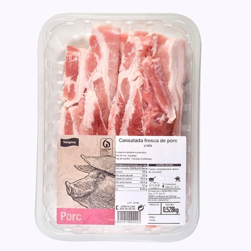 BONPREU Cansalada de porc fresca