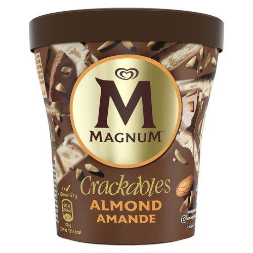 MAGNUM Gelat de xocolata amb ametlles Crackables