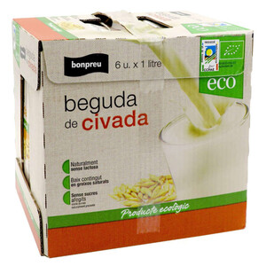 Imagen de BONPREU Beguda de civada ecològica 6x1L en cartró