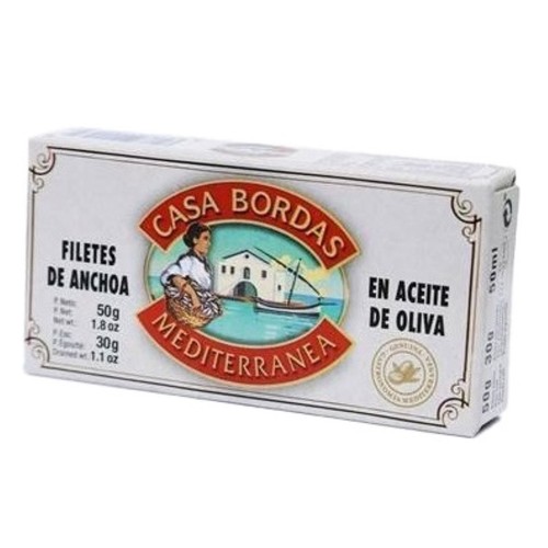 CASA BORDAS Filets d'anxova en oli d'oliva
