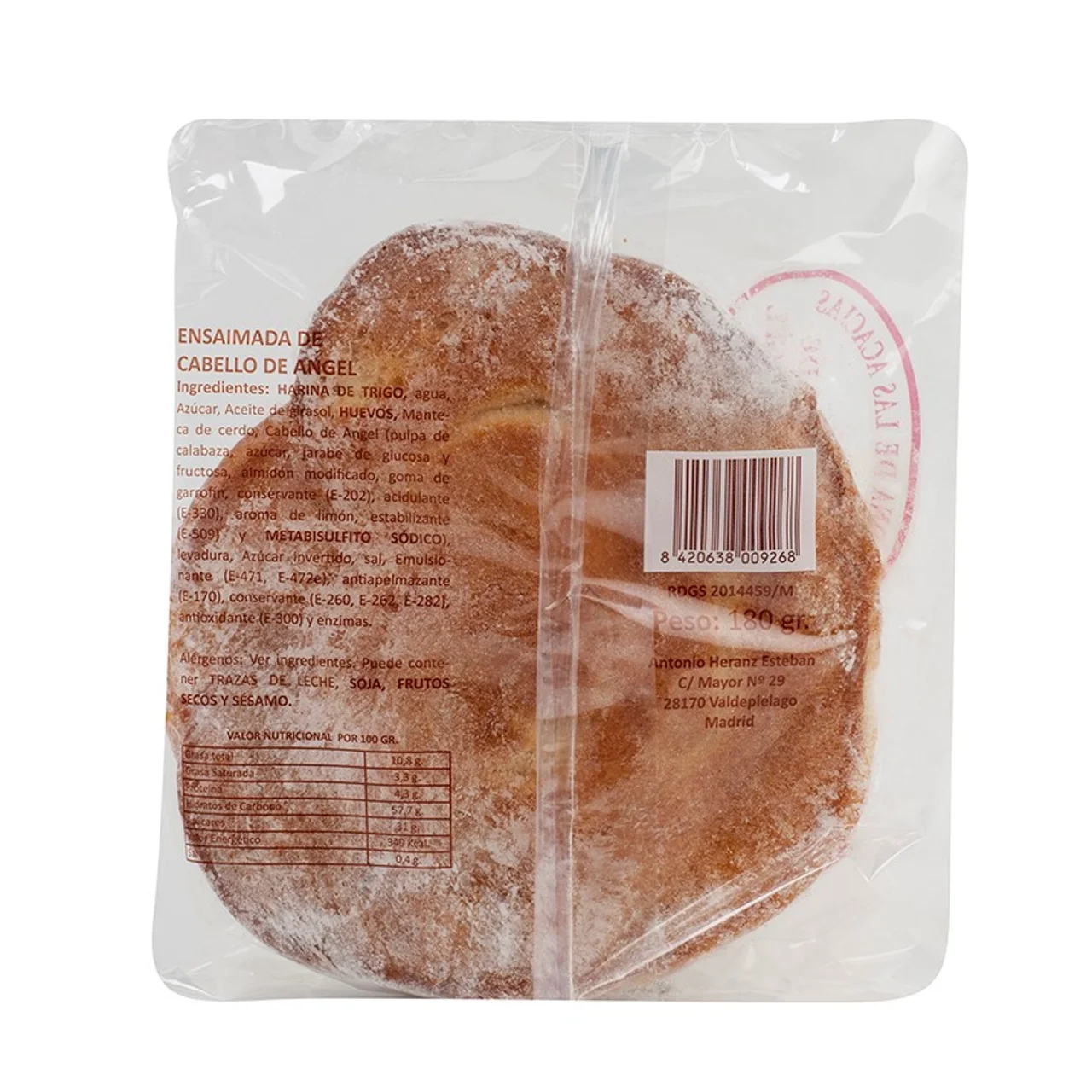 Ensaimada de cabello de ángel