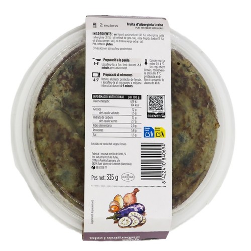 TERRA I TAST Truita d'albergínia i ceba