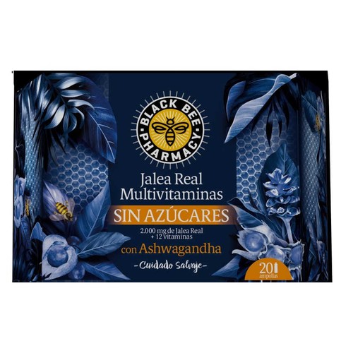 BLACK BEE Gelea reial sense sucres Multivitamines amb Ashwagandha