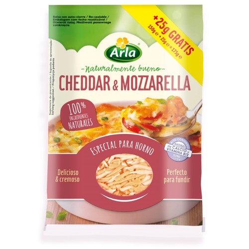 ARLA Formatge ratllat mozzarella i cheddar