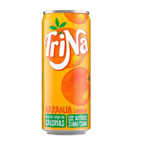 TRINA Refresc de taronja sense gas en llauna