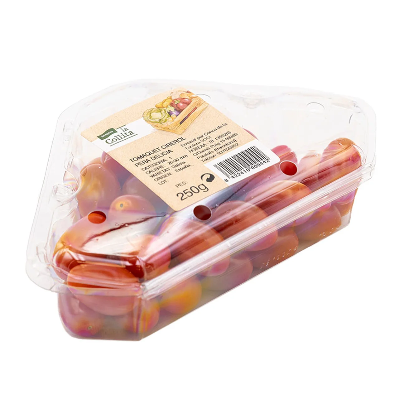 Tomate cherry pera en bandeja de 250 g