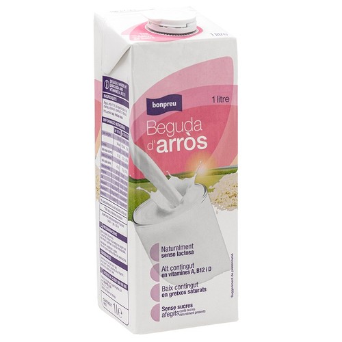 BONPREU Beguda d'arròs en cartró d'1 litre